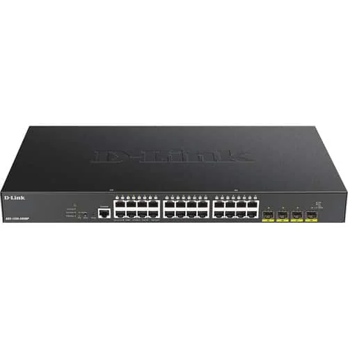 D-LINK 28-Port Smart PoE+ Switch 4x 10G - DGS-1250-28XMP/E